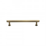 M Marcus Heritage Brass Hexagon Design Cabinet Pull with Rose 128mm Centre to Centre